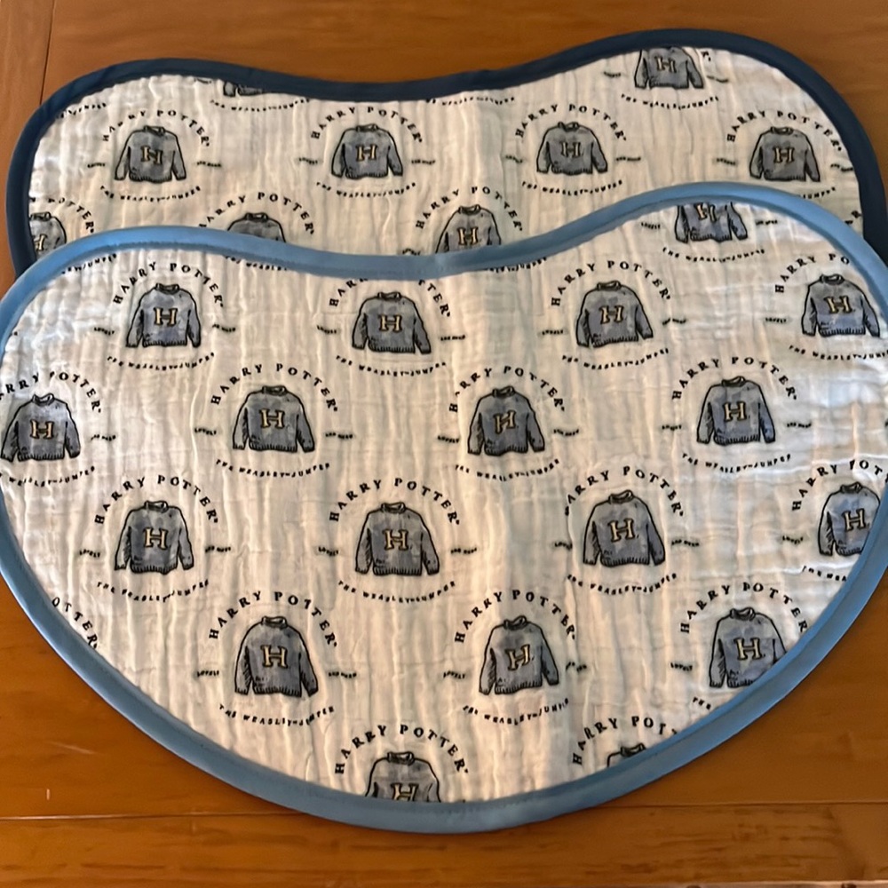 Small size Harry Potter blue baby burp cloth